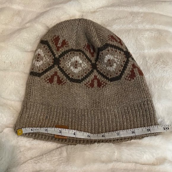 Carhartt Women’s One Size Tan Brown Mocha Wool Acrylic Outdoor Camping Beanie - Picture 5 of 7